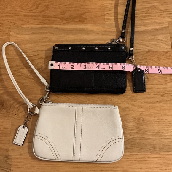 Two Coach Small Wristlets in Black and White! - Picture 7 of 9